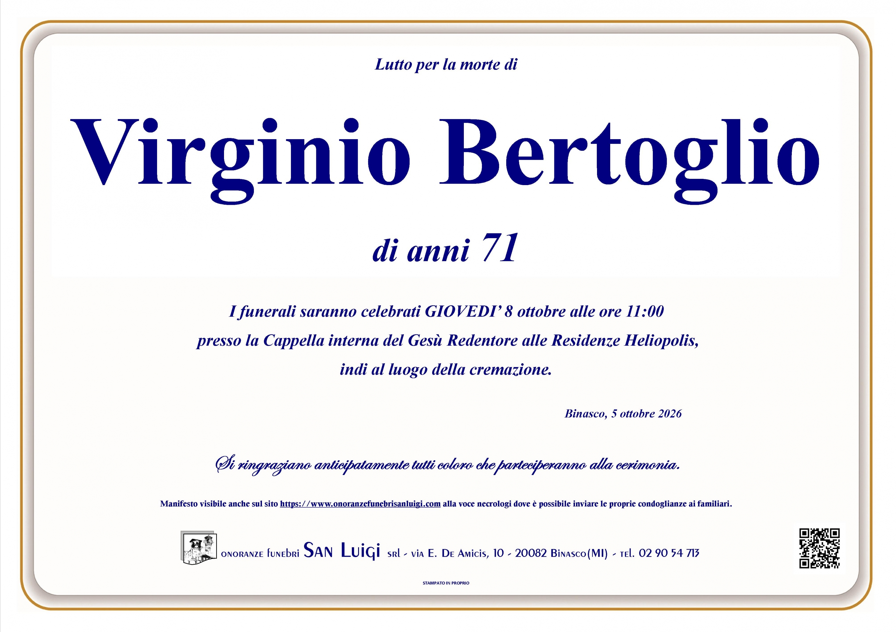VIRGINIO BERTOGLIO