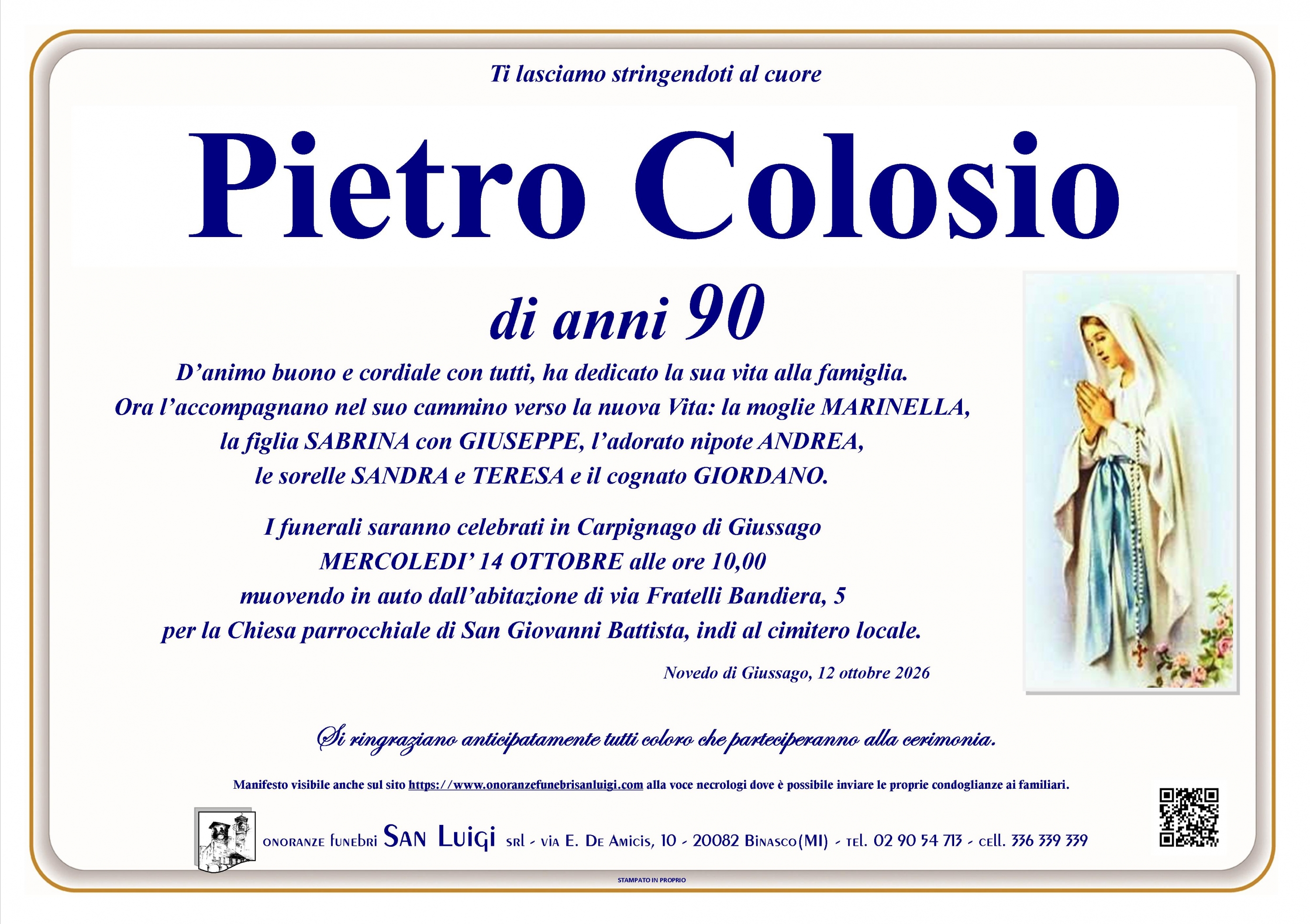 PIETRO COLOSIO
