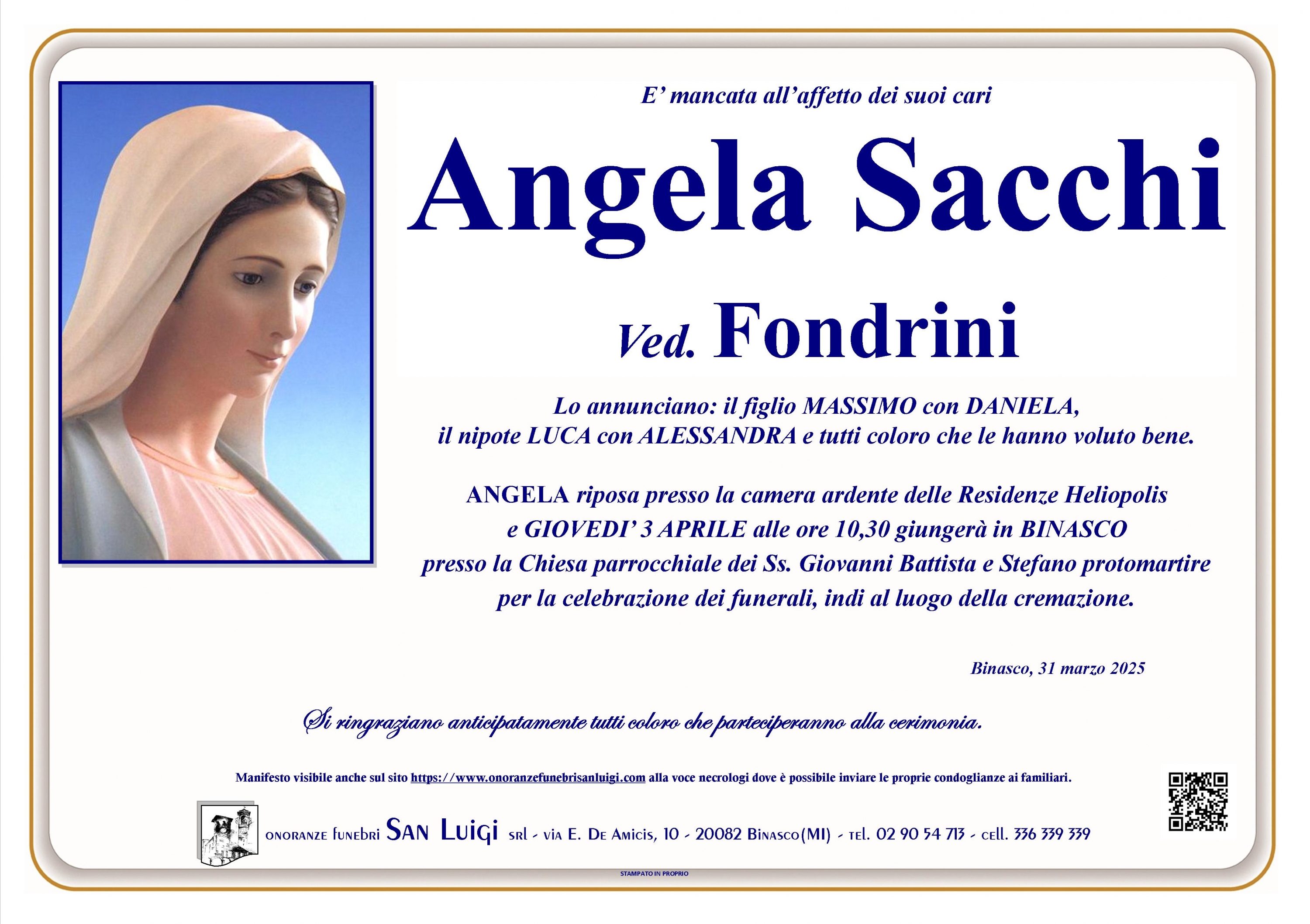 ANGELA SACCHI